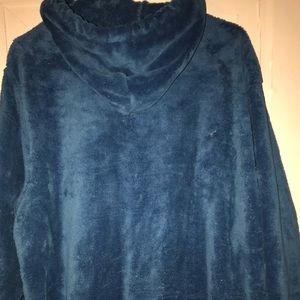 Blue hoodie and footie pjs